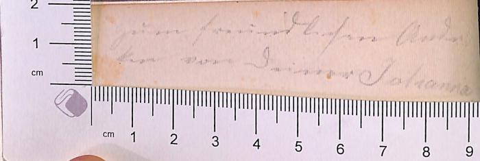 -, Von Hand: Widmung; 'zum freundlichen Andenken von deiner Johanna'