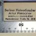 L 135b : Die Berliner Zeitungen bis zur Regierung Friedrichs des Großen (1904)
