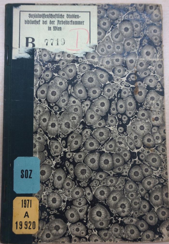 1971 A 19920 (Slg. Sozialistica): Schwarz oder Roth? : sozialdemokratisches Bekenntniß eines ehemaligen Ultramontanen : zugleich ein Beitrag zur Naturgeschichte der Centrumspartei (1894)
