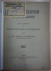 1971 A 19960 (Slg. Sozialistica): Das Volkseigenthum an den Bergwerken : ein Beitrag zur Frage der Verstaatlichung der Kohlenbergwerke (1900)