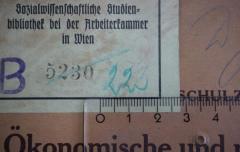 - (Sozialwissenschaftliche Studienbibliothek (Wien)), Von Hand: Signatur; '223'. 