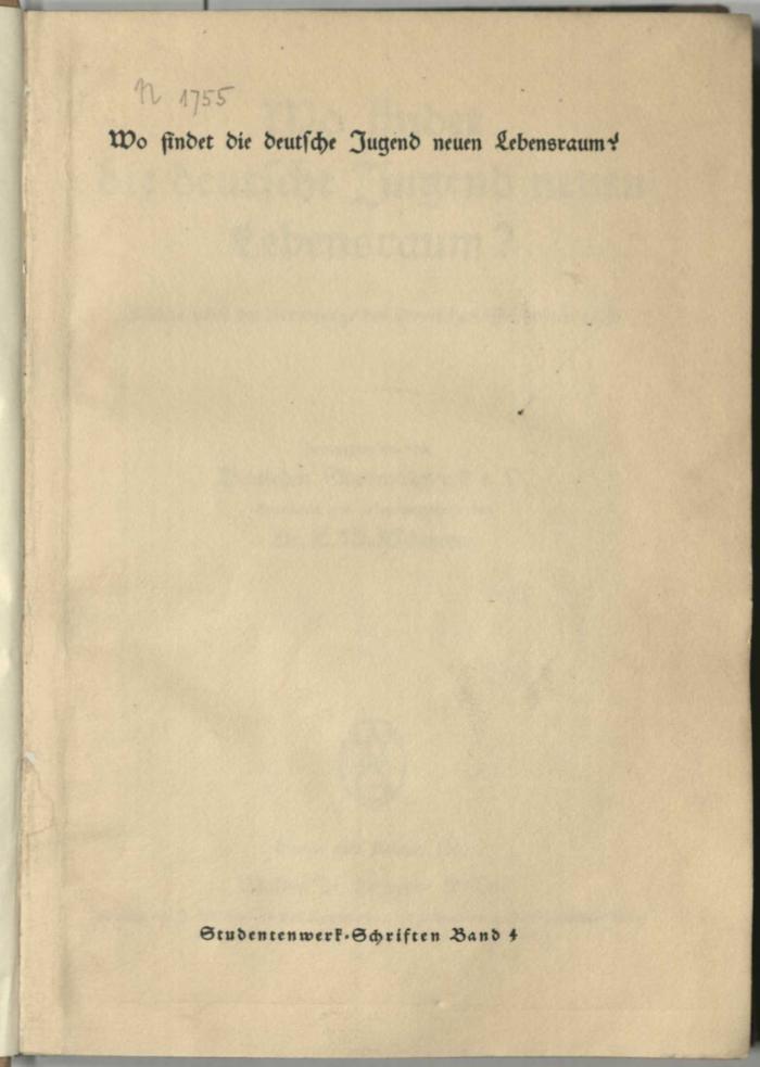 -, Von Hand: Signatur; 'N 1755
'