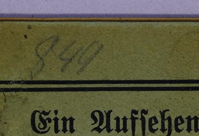 L 234 : Ein Aufsehen erregender Presse-Skandal in Frankfurt a. Main (1911);-, Von Hand: Nummer; '849'