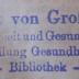  Sammlung klinischer Vorträge : Neue Folge. Nr. 331. Hämolysine, Cytotoxine und Präcipitine. (1902)