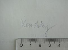 - (Kautsky, Karl;Sozialwissenschaftliche Studienbibliothek (Wien)), Von Hand: Besitzwechsel; 'Kautsky'. 