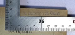 - (Cuny, Ludwig von), Stempel: Name; 'Dr. Ludwig von Cuny.'. 