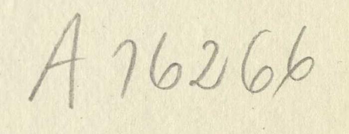- (Zentralstelle für Wissenschaftliche Altbestände), Von Hand: Nummer; 'A 16266
'. 