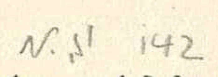 -, Von Hand: Notiz; 'N. , SI 142
'