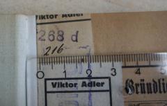 - (Sozialwissenschaftliche Studienbibliothek (Wien);Adler, Victor), Von Hand: Signatur; '216'. 