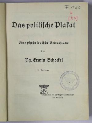 F 132 : Das politische Plakat (1939)
