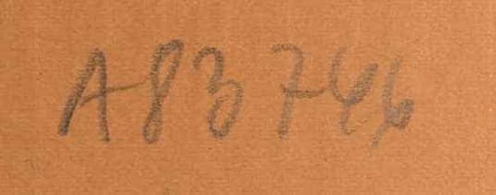 - (Zentralstelle für Wissenschaftliche Altbestände), Von Hand: Nummer; 'A 83746'. 