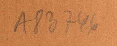 - (Zentralstelle für Wissenschaftliche Altbestände), Von Hand: Nummer; 'A 83746'. 