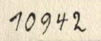 - (Zentralstelle für Informationsbibliotheken und Schallplattenarchive Berlin), Von Hand: Inventar-/ Zugangsnummer; '10942'. 