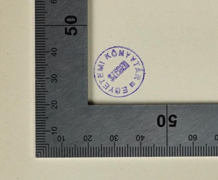L 498 : Die Deutsche Presse im Kampf um Oberschlesien (1939/40);- (Szegedi Tudományegyetem (Universität der Wissenschaften Szeged)), Stempel: Name, Berufsangabe/Titel/Branche, Ortsangabe; 'Egyetemi Könyvtara Szeged'.  (Prototyp)