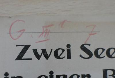 - (Allgemeiner Deutscher Gewerkschaftsbund. Ortsausschuß Berlin. Bibliothek Sassenbach), Von Hand: Signatur; 'G XII r 7'. 