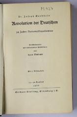 M 927 : Revolution der Deutschen (1933)