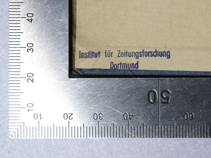 M 690b : Das Vorspiel (1924);- (Institut für Zeitungsforschung Dortmund;Westfälisch-Niederrheinisches Institut für Zeitungsforschung Dortmund), Stempel: Name, Berufsangabe/Titel/Branche, Ortsangabe; 'Institut für Zeitungsforschung Dortmund'. 