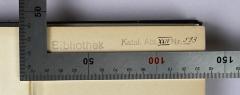 -, Stempel: Berufsangabe/Titel/Branche, Nummer, Signatur; 'Bibliothek Katal. Abt. XXIV Nr. 593'