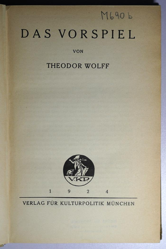 M 690b : Das Vorspiel (1924)