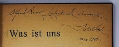 - (Kerr, Alfred ;Bab, Julius), Von Hand: Widmung; 'Alfred Kerr hochachtend überreicht. Julius Bab Maerz 1905'. 