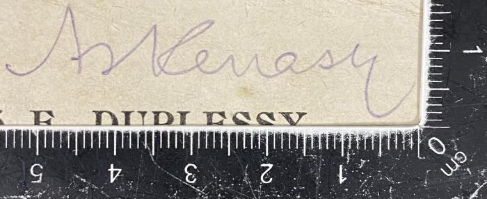-, Von Hand: Name; 'Askenasy'