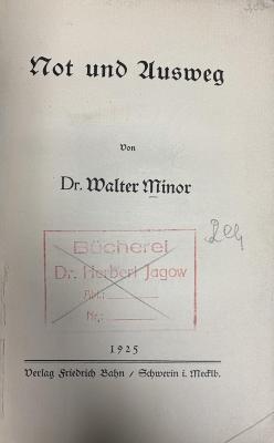 00/13502 : Not und Ausweg (1925)