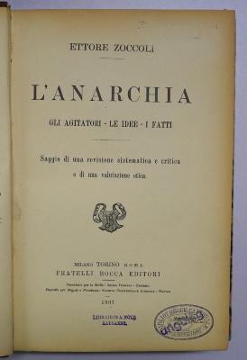 Bg 255 : L'anarchia (1907)