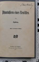  Phantasieen eines Realisten (1900)