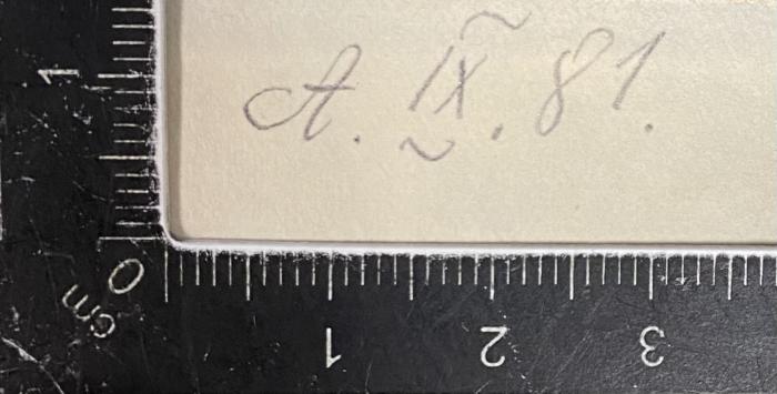 - (Institut der NSDAP zur Erforschung der Judenfrage. Abteilung Ostjudentum), Von Hand: Signatur; '#.##.##'.  (Prototyp)