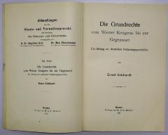 Bg 199 : Die Grundrechte vom Wiener Kongress bis zur Gegenwart (1913)