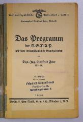 Bg 52<12> : Das Programm der NSDAP und seine weltanschaulichen Grundgedanke (1930)