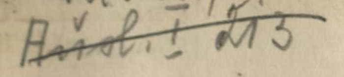 -, Von Hand: Signatur; 'Ausl. I 213
'