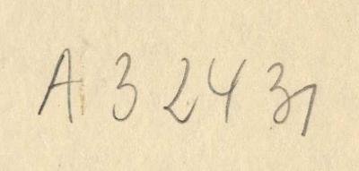 -, Von Hand: Nummer; 'A 32431
'