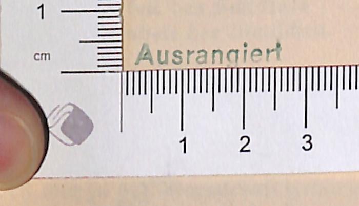 -, Stempel: ; 'Ausrangiert ' (Prototyp)
