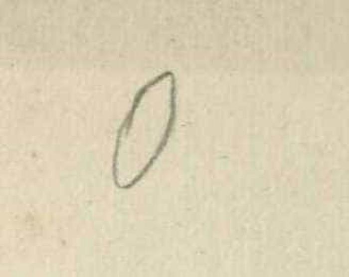 -, Von Hand: Notiz; '0'