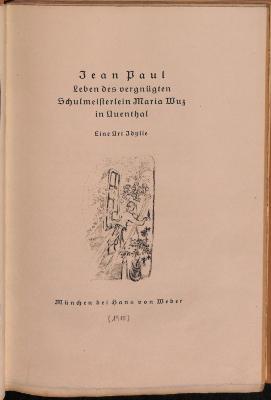 DLIT18048(4) : Leben des vergnügten Schulmeisterlein Maria Wuz in Auenthal eine Art Idylle (1915)