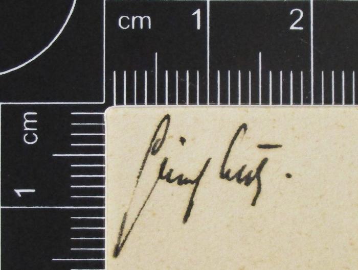 -, Von Hand: Autogramm