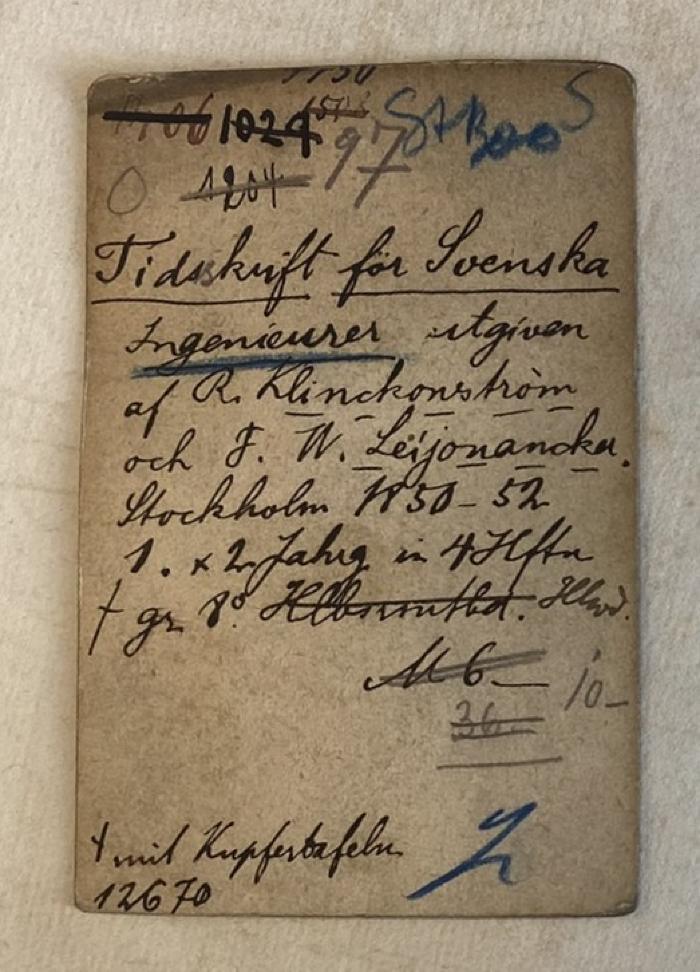 - (Joseph Baer & Co.;Stadtbibliothek Frankfurt am Main), Sonstiges Objekt: Buchhändler, Preis, Nummer, ; '[Karte des Händlerkatalogs]'.  (Prototyp)