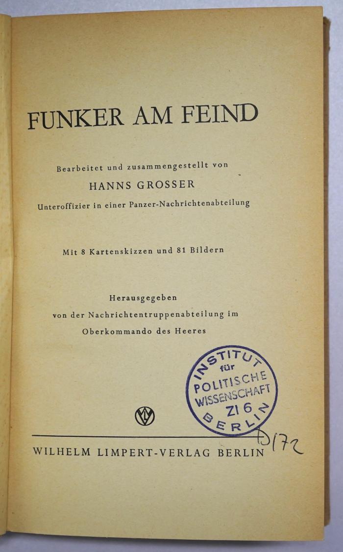 D 54 Gro : Funker am Feind (1941)