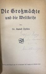 00/13501 : Die Großmächte und die Weltkrise (1921)