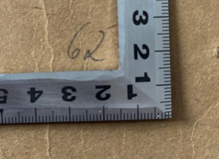 -, Von Hand: Nummer; '62'