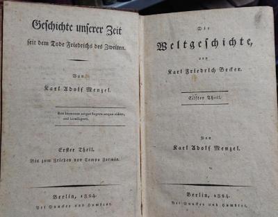 I 383 11.12.: Die Weltgeschichte. Elfter - Zwölfter Theil (1824-1825)