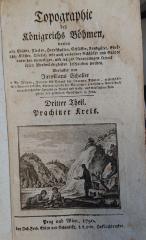 Bi 1124 3.4.: Topographie des Königreichs Böhmen. Dritter - Vierter Theil. (1790)