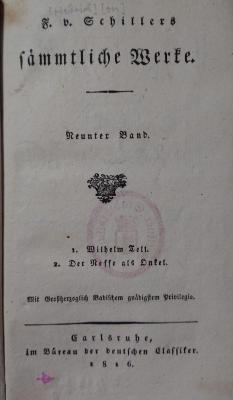Cl 698 3-17: Sämtliche Werke (1816-1817)