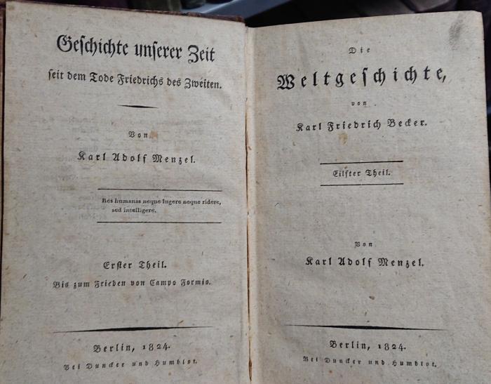 I 383 11.12.: Die Weltgeschichte. Elfter - Zwölfter Theil (1824-1825)