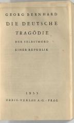Z-1066 : Die deutsche Tragödie : der Selbstmord einer Republik (1933)