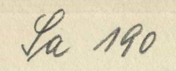 - (Reichsnährstand), Von Hand: Signatur; 'Sa 190'. 
