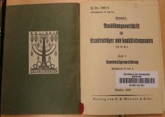Ak 6464 x1  : Krankenträgerausbildung : H.Dv. 100/1 ; Abschnitte H bis L  (1938)