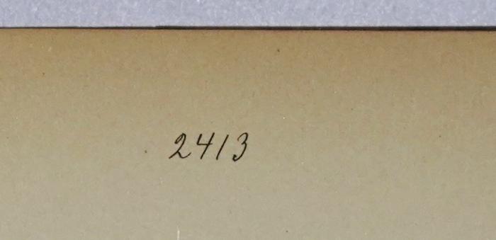 Bg 643-1 : Vom Begriff des Staates. (1878);-, Von Hand: Nummer; '24/3'