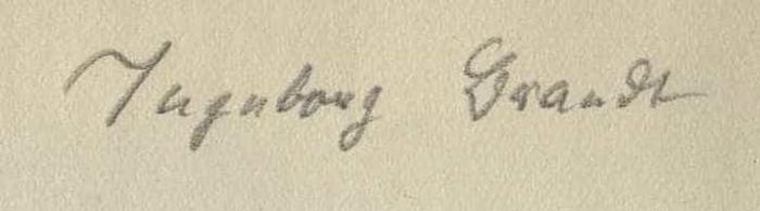 -, Von Hand: Autogramm; 'Ingeborg Brandt'